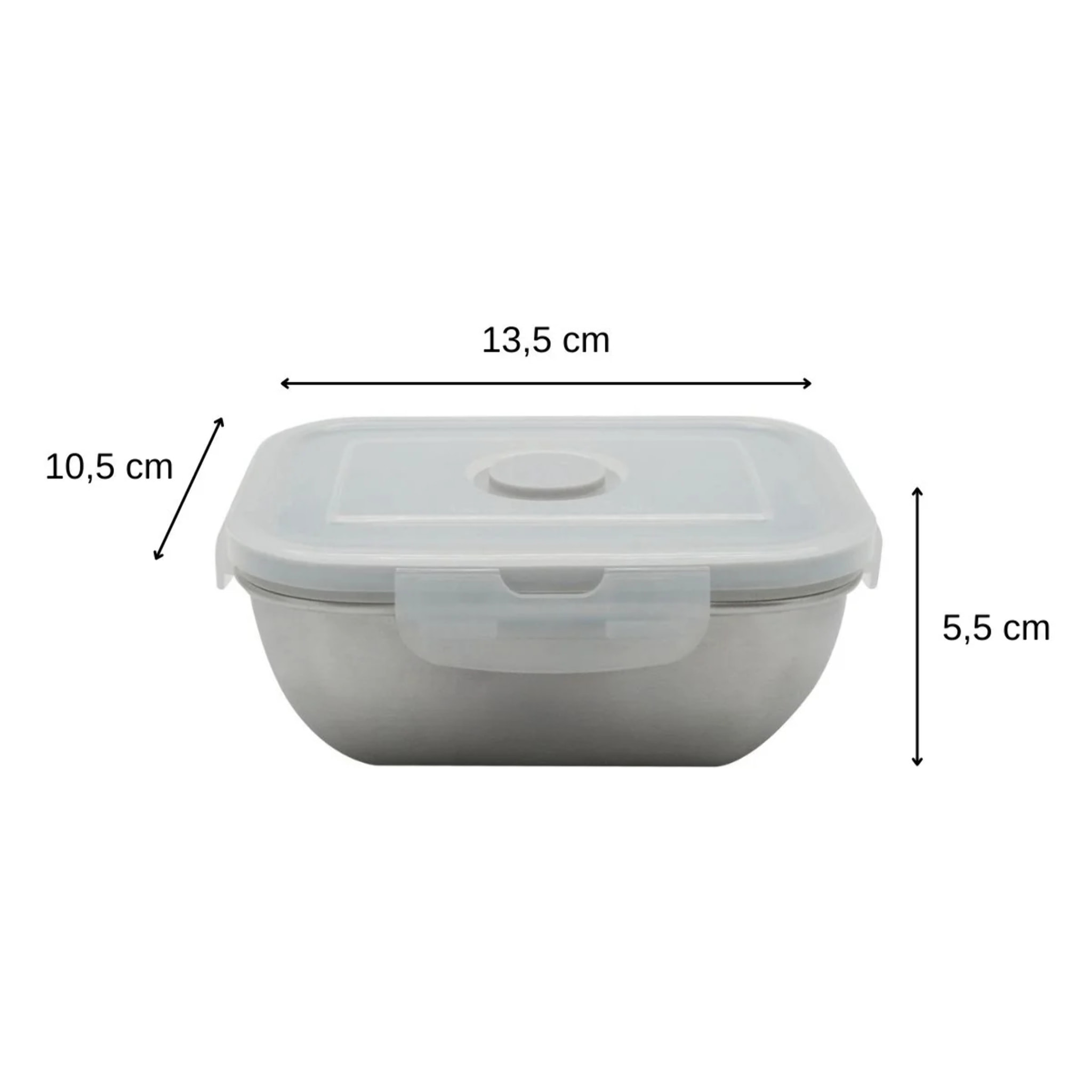 Lunch box inox allant au microonde avec couvercle Fackelmann