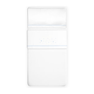 Juego de Sábanas de Cuna Franela Estrellas Luna