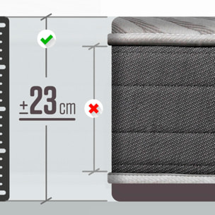 Colchón Viscoelástico y Canapé Abatible Gran Capacidad Blanco Montaje en domicilio incluido Pack Descanso CERAMIC · ROYAL SLEEP