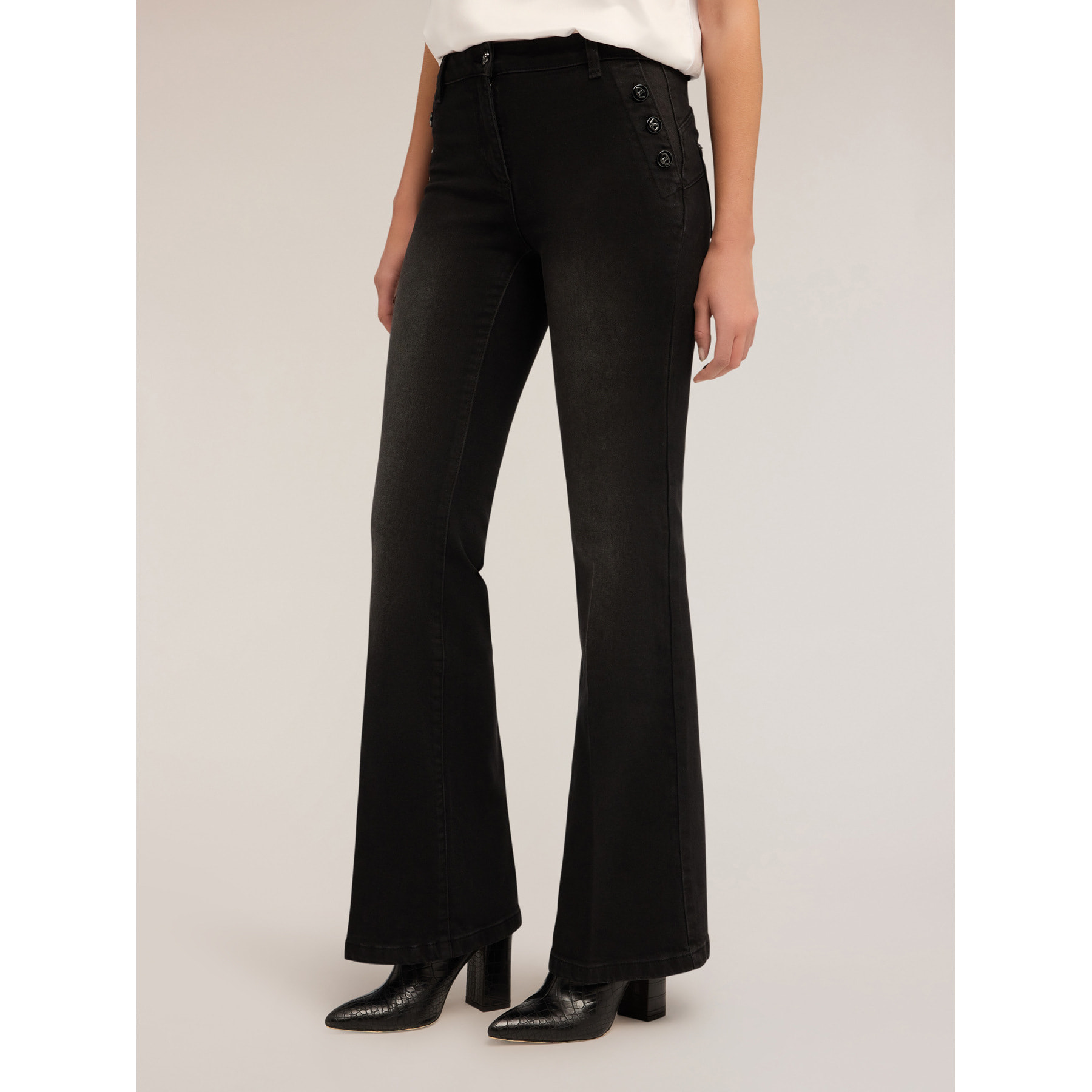 Motivi - Jeans flare push-up Elle - Nero