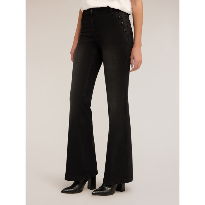 Motivi - Jeans flare push-up Elle - Nero