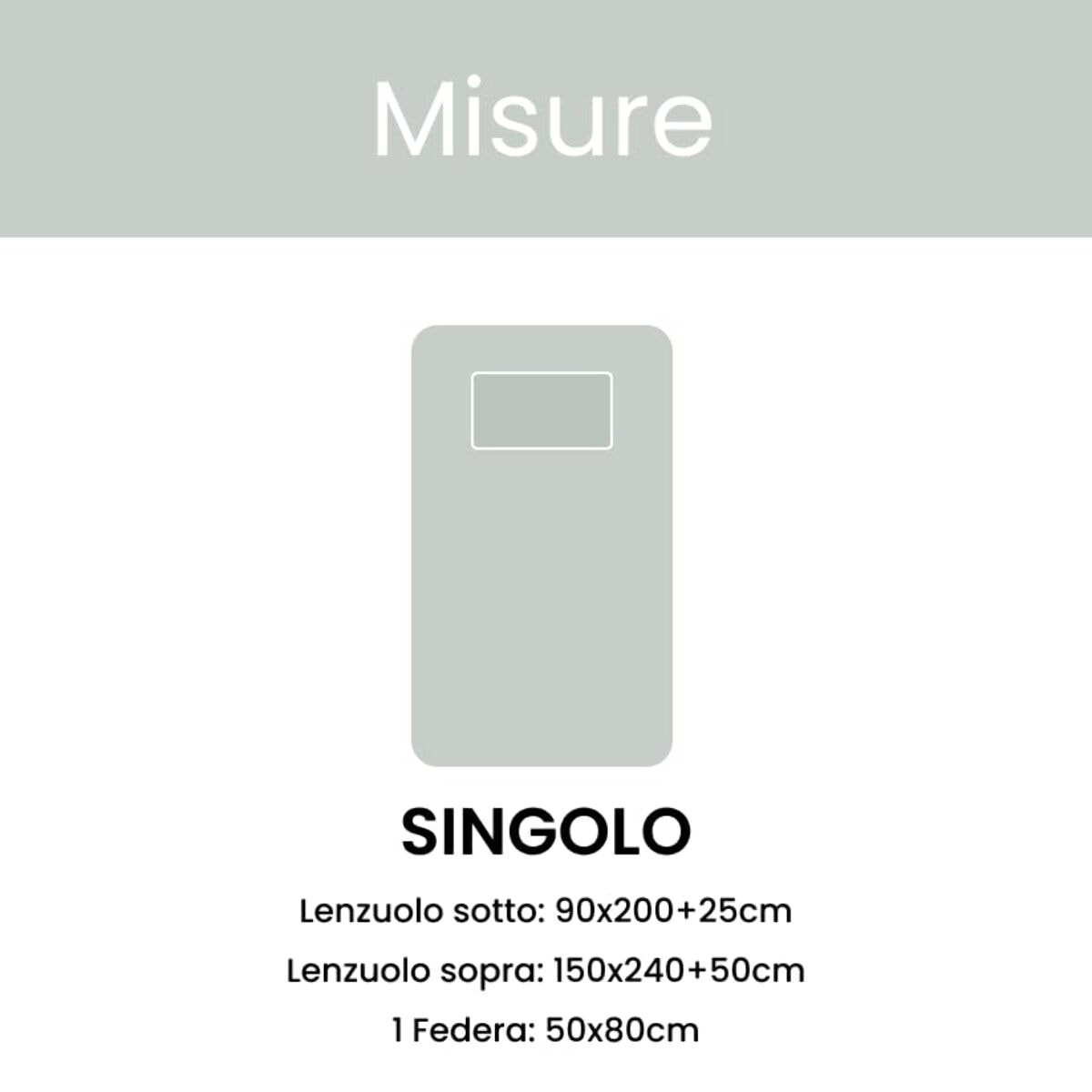 INTRECCI Completo Lenzuola Singolo in Cotone, Stampa Alta Qualità, Lenzuolo Sotto + Lenzuolo Sopra + 1 Federa, Comfort, Morbidezza, per Pelli Sensibili, non Stringe in Lavatrice. Fantasia: Alpen