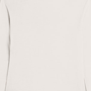 T-shirt donna manica lunga con stampa animalier oro rosa