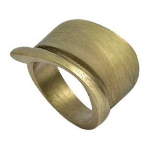 Anillo Twister en dorado chapado latón