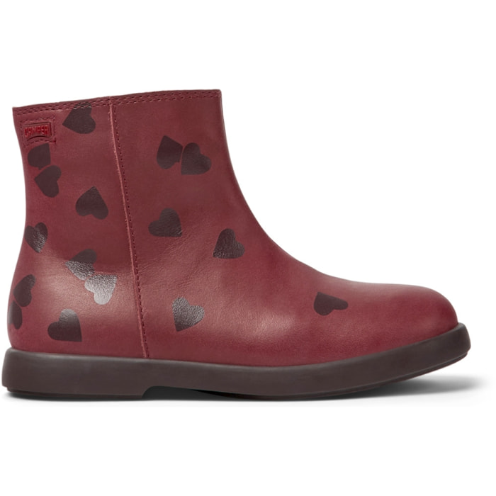 CAMPER Duet Twins - Botines Burdeos Infantil Unisex