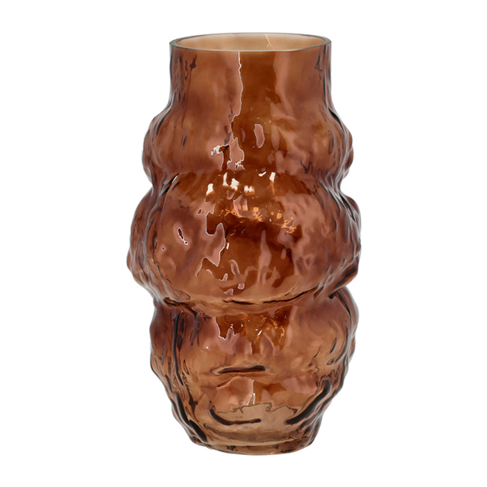 Vase Baks D17.5 x 30 cm Brun Verre