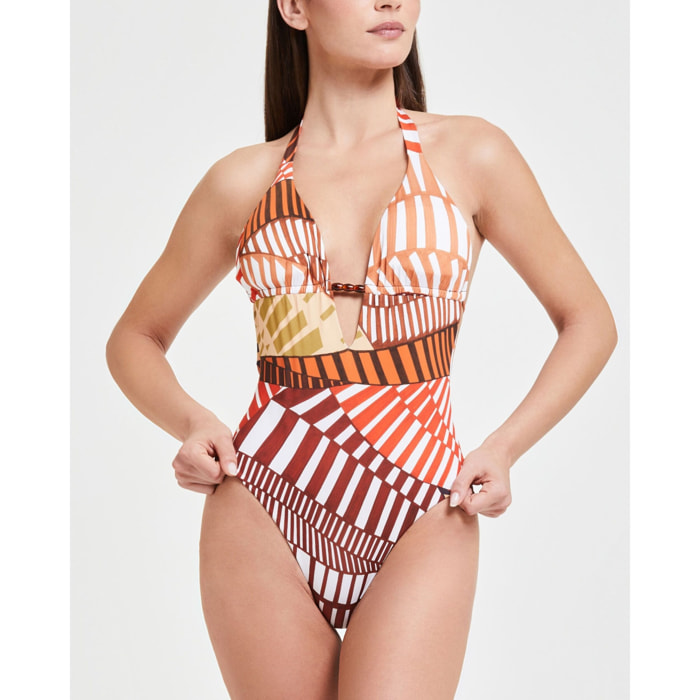 Costume Da Bagno Intero Con Gonna E Pantaloncino Per Donna – Modellante, Con Coppe Soffici E Imbottitura Rimovibile, Taglie Dalla S Alla 5XL