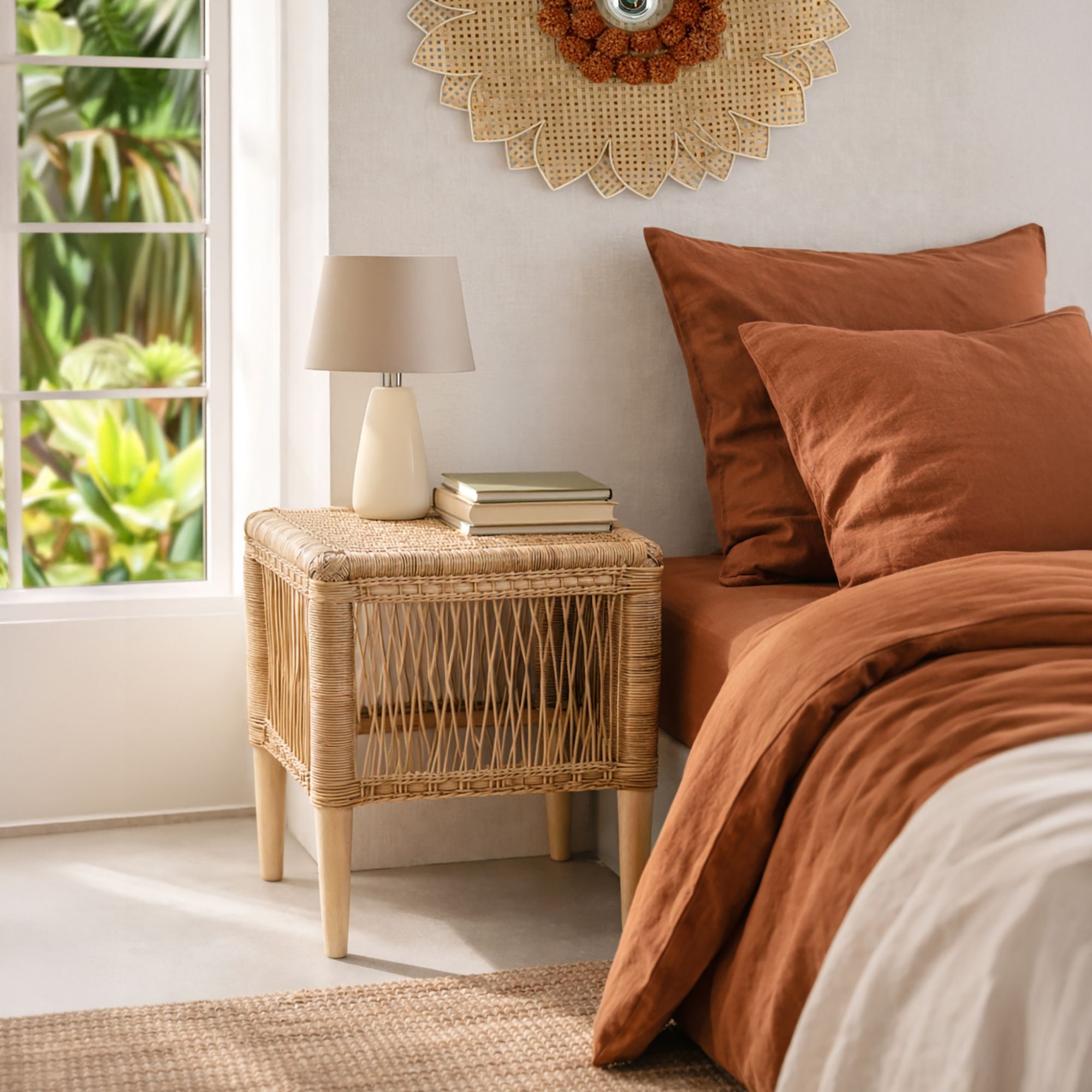 Bout de canapé en rotin ZOMBA