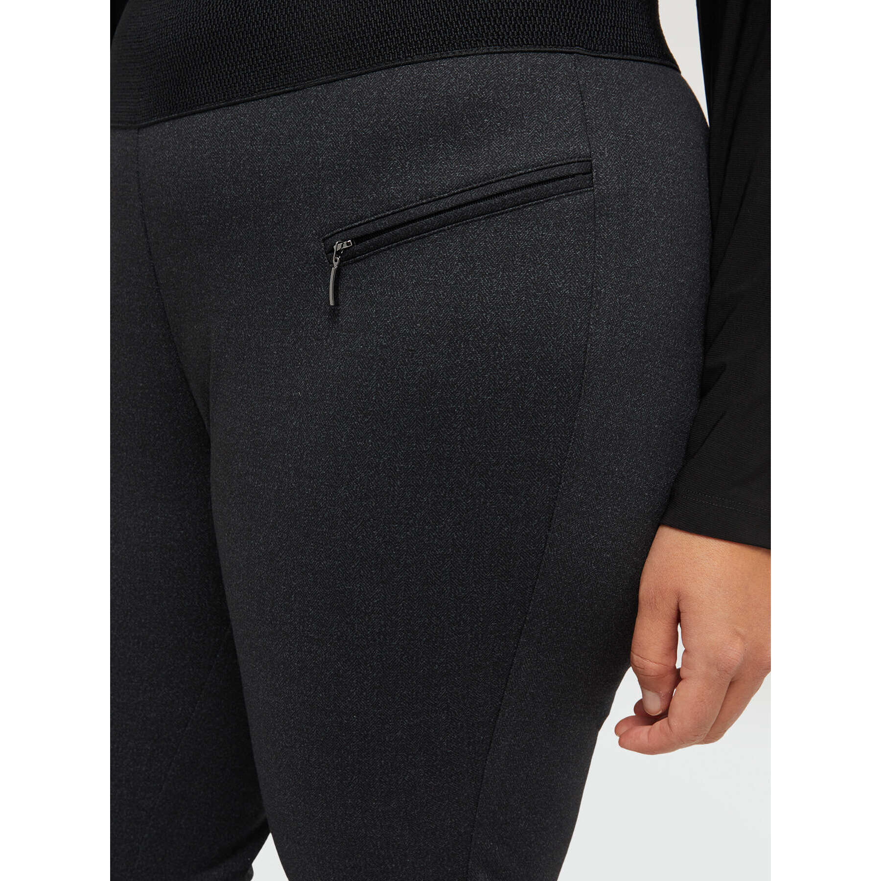 Fiorella Rubino - Pantalones slim de punto milano - Gris