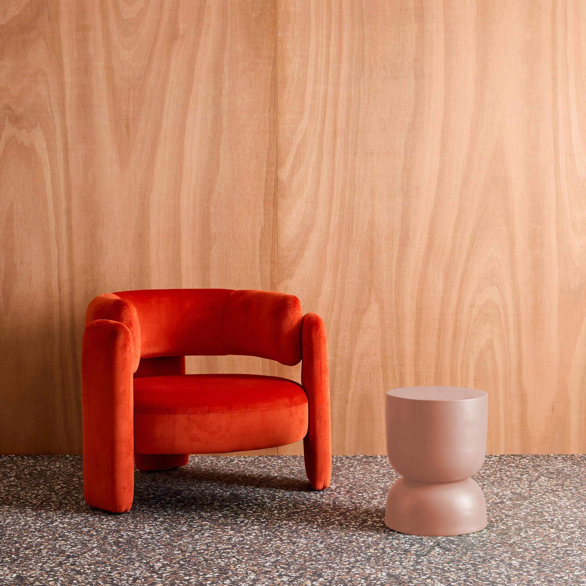 Table d'appoint, bout de canapé, table de chevet métal Ø32 x H42cm MADI