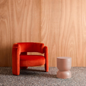 Table d'appoint, bout de canapé, table de chevet métal Ø32 x H42cm MADI