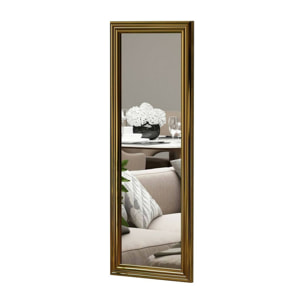 Specchio Dpresicc, Specchiera, Articolo d'arredo a muro, Decorazione con specchio, 40x3h105 cm, Oro