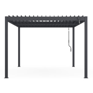 Pergola bioclimatique 3x4m lames orientables