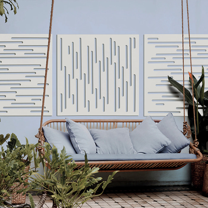 Panel Decorativo Nautic 1x1 M Blanco