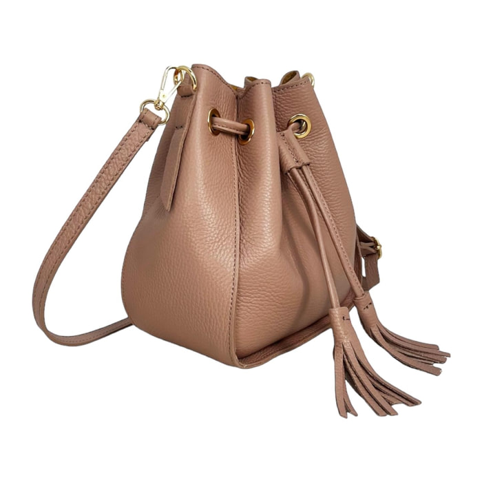 Bolso tipo cubo Cheval Firenze Matilde Rosa Empolvado