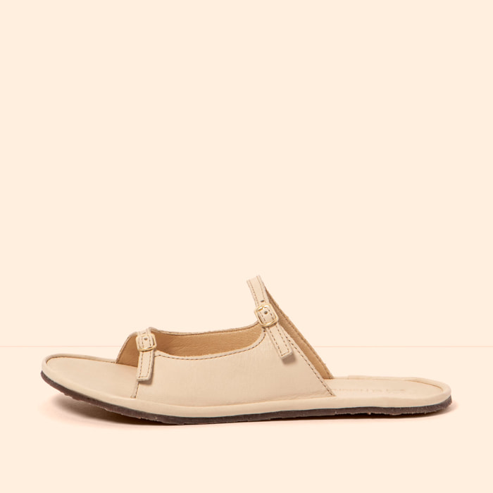 Sandalias N5684 SOFT NAPPA CREAM/ BARE SANDALS color Cream