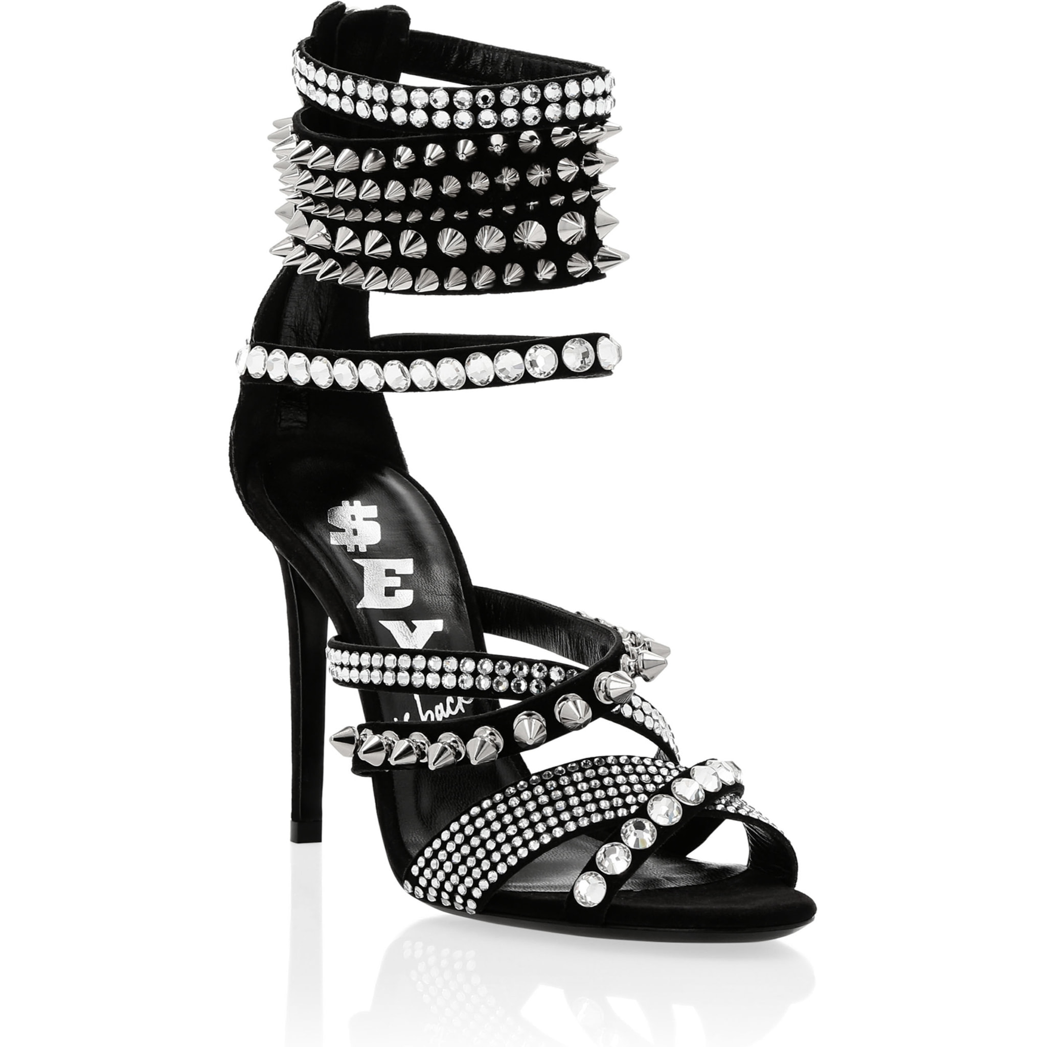 PHILIPP PLEIN Suede Sandals High Heels