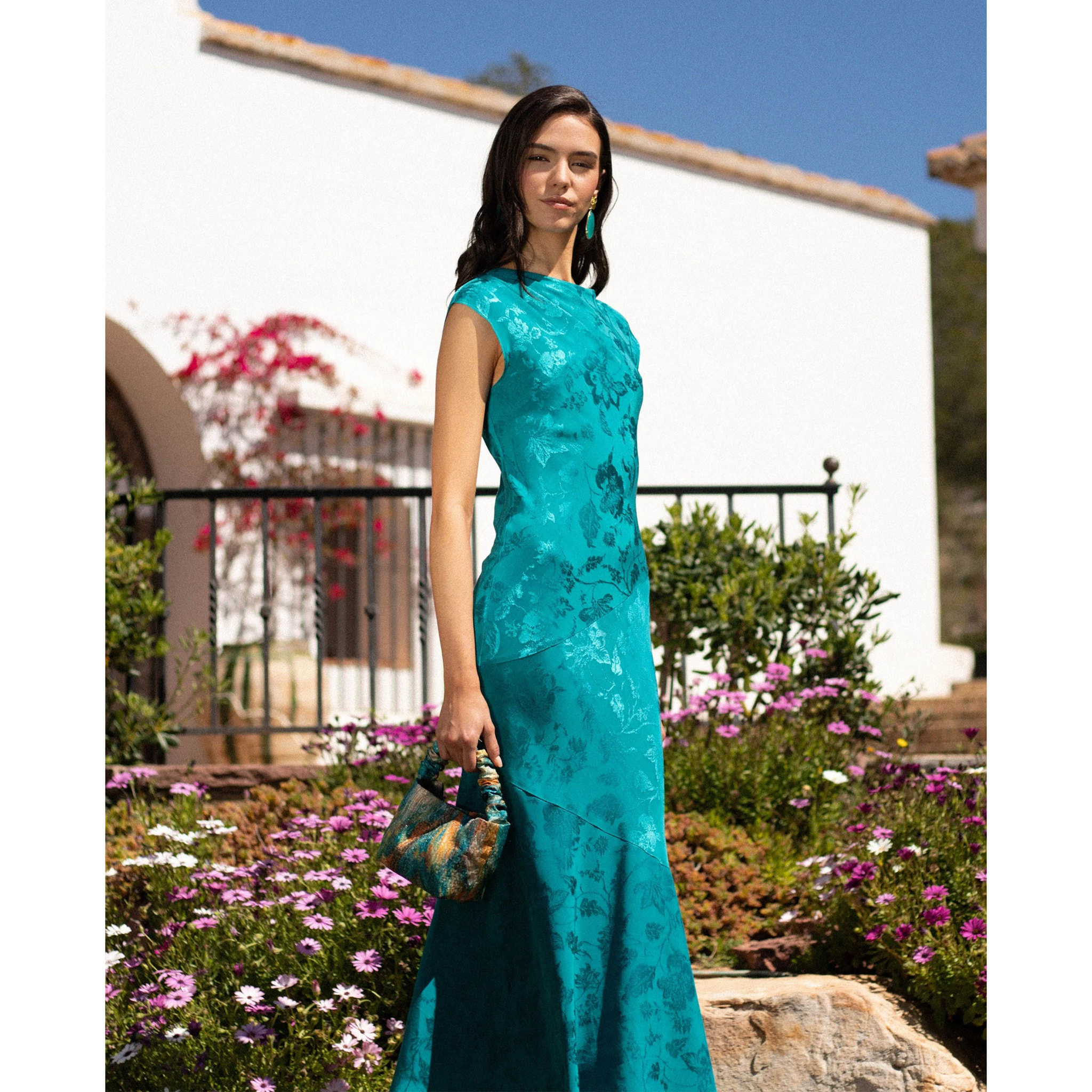 Vestido midi sin mangas