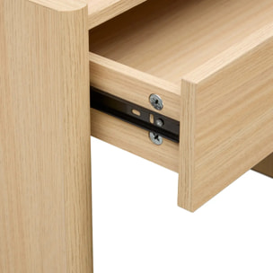 Bureau John rectangulaire 50x100cm 1 tiroir beige