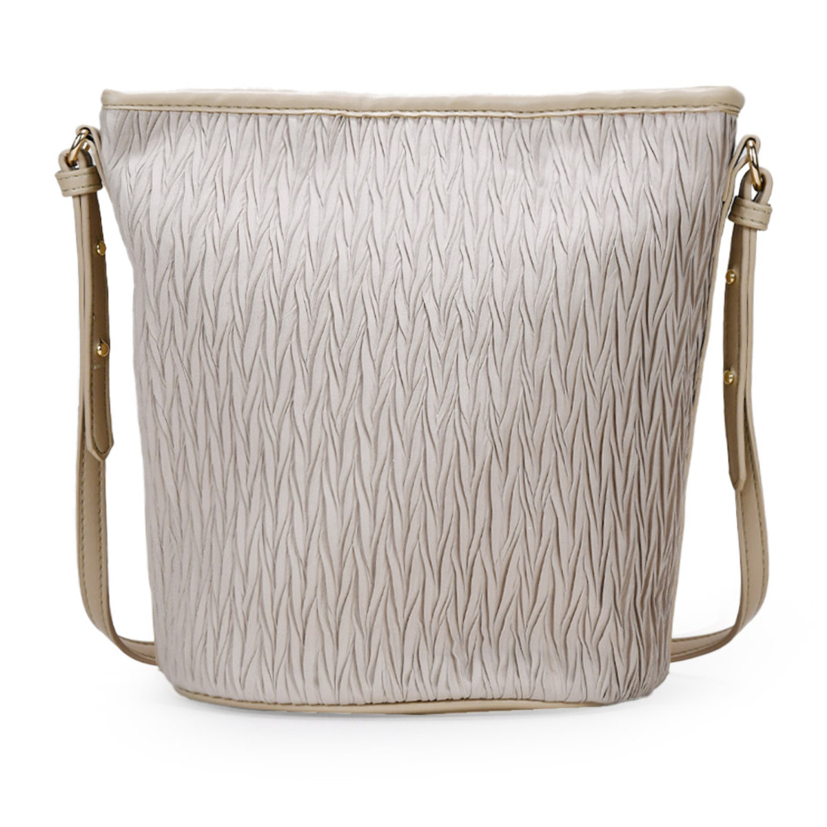 Bolso saco piedra con imán y fruncido