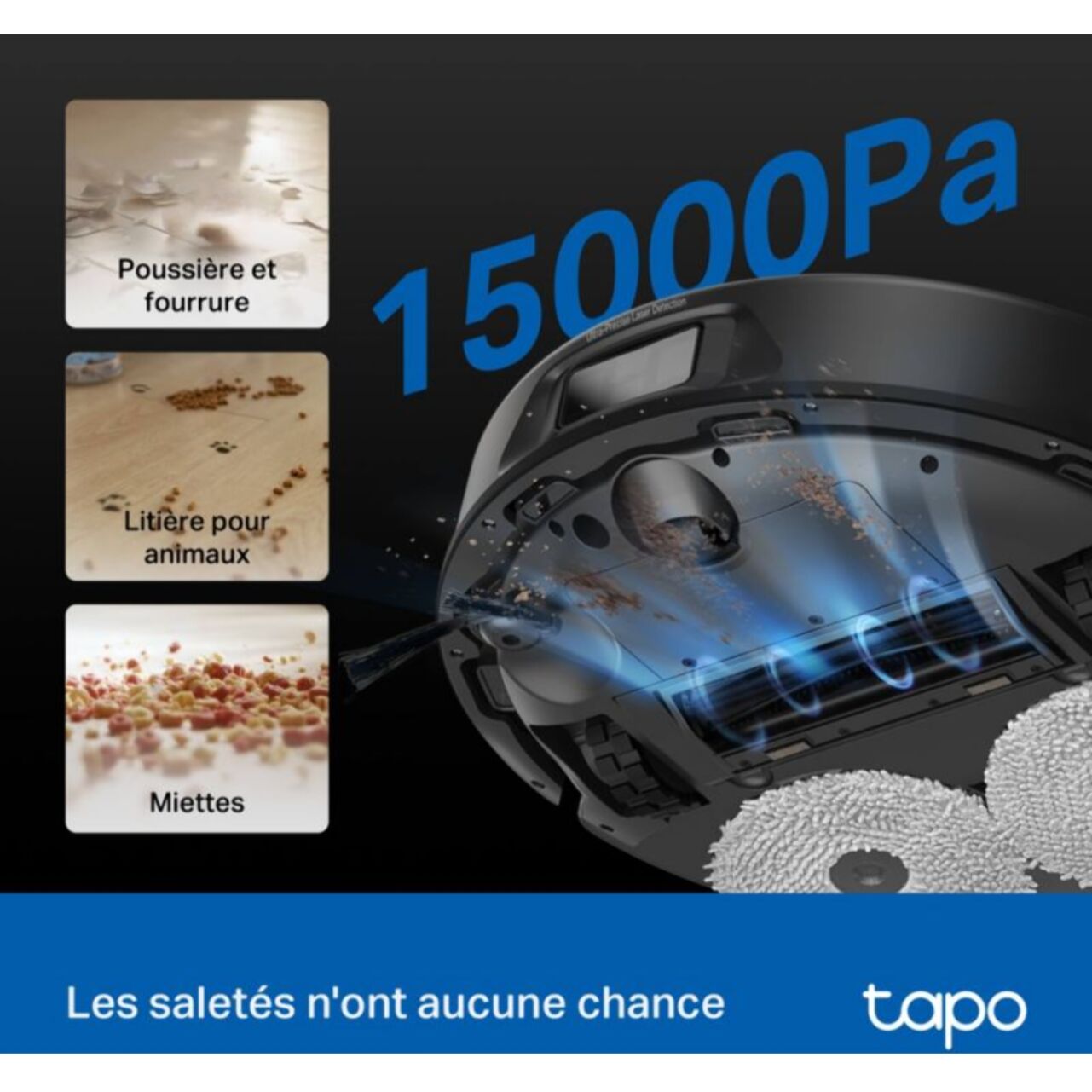 Robot Aspirateur Laveur TP-LINK Tapo RV50 Pro Omni