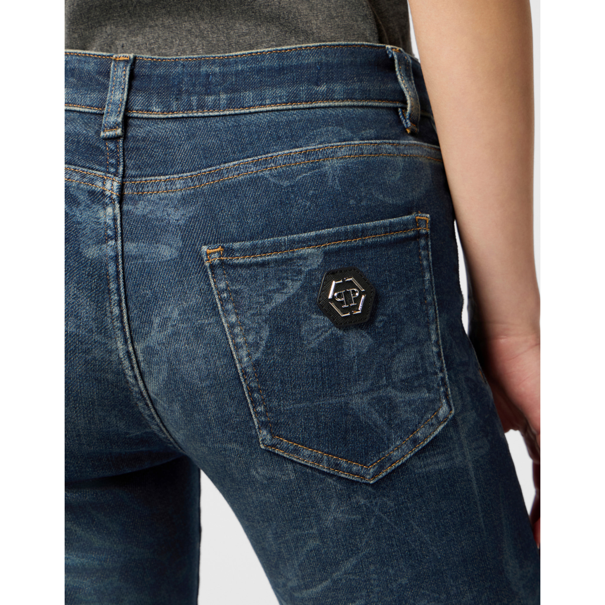 PHILIPP PLEIN Jeggings Butterfly Tattoo