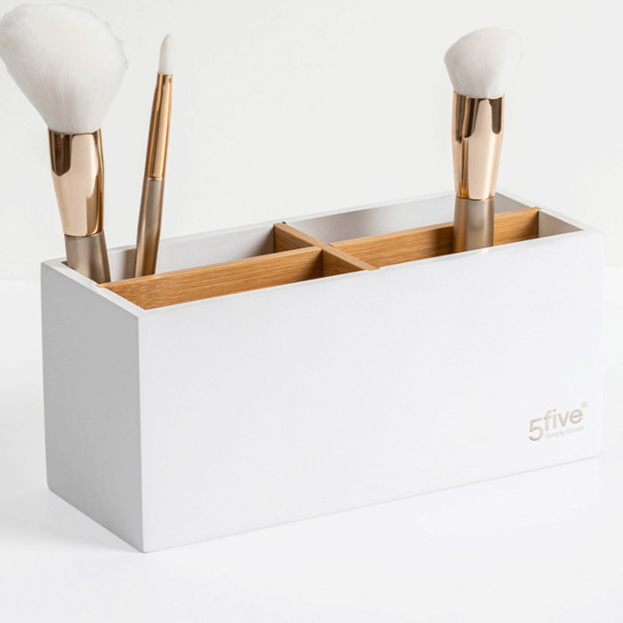 Organiseur 4 compartiments Blanc Naturéo