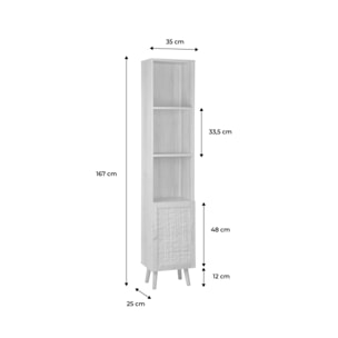 Colonne de rangement pour salle de bain. Bohème. L 35 x P 25 x H 167cm