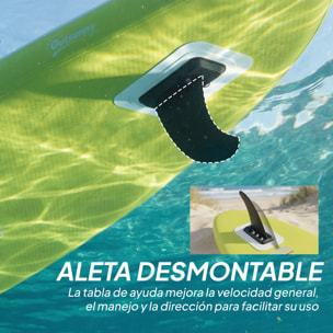 Tabla Paddle Surf Hinchable con Accesorios, 320 cm, Remo de Aluminio Ajustable, Quilla, Stand Up Paddle Board con Superficie Antideslizante de EVA, Bomba y Mochila, Carga 160 kg, para Adultos