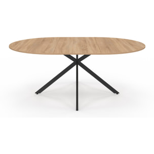 Table à manger ronde extensible Soline Ø140-200cm