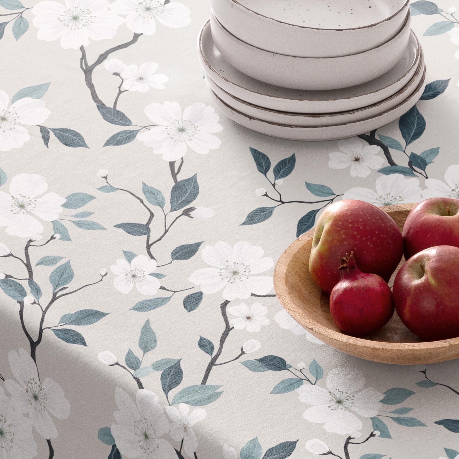 Nappe anti-taches LITORIA GRIS - en 100 % coton