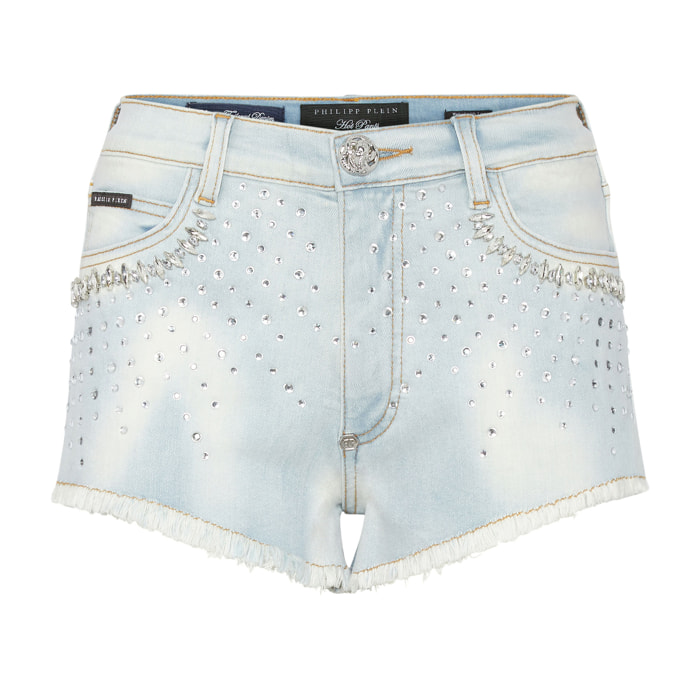 PHILIPP PLEIN Pantalones cortos vaqueros