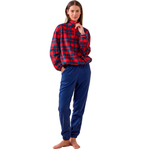 Pigiama donna trish red in eco pelliccia Noidinotte