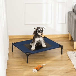 Cama para Mascotas de Oxford Metal 76x61x18 cm Azul y Negro