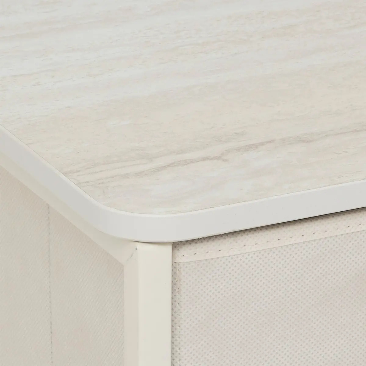 Rangement Tissa beige 3 tiroirs