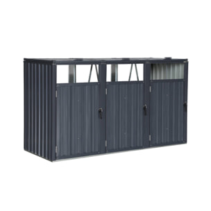 Cache poubelle acier galvanisé ESCAUT