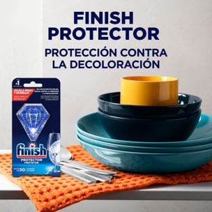 Finish Protector de la corrosión y decoloración del cristal para el lavavajillas, pack 2 unidades