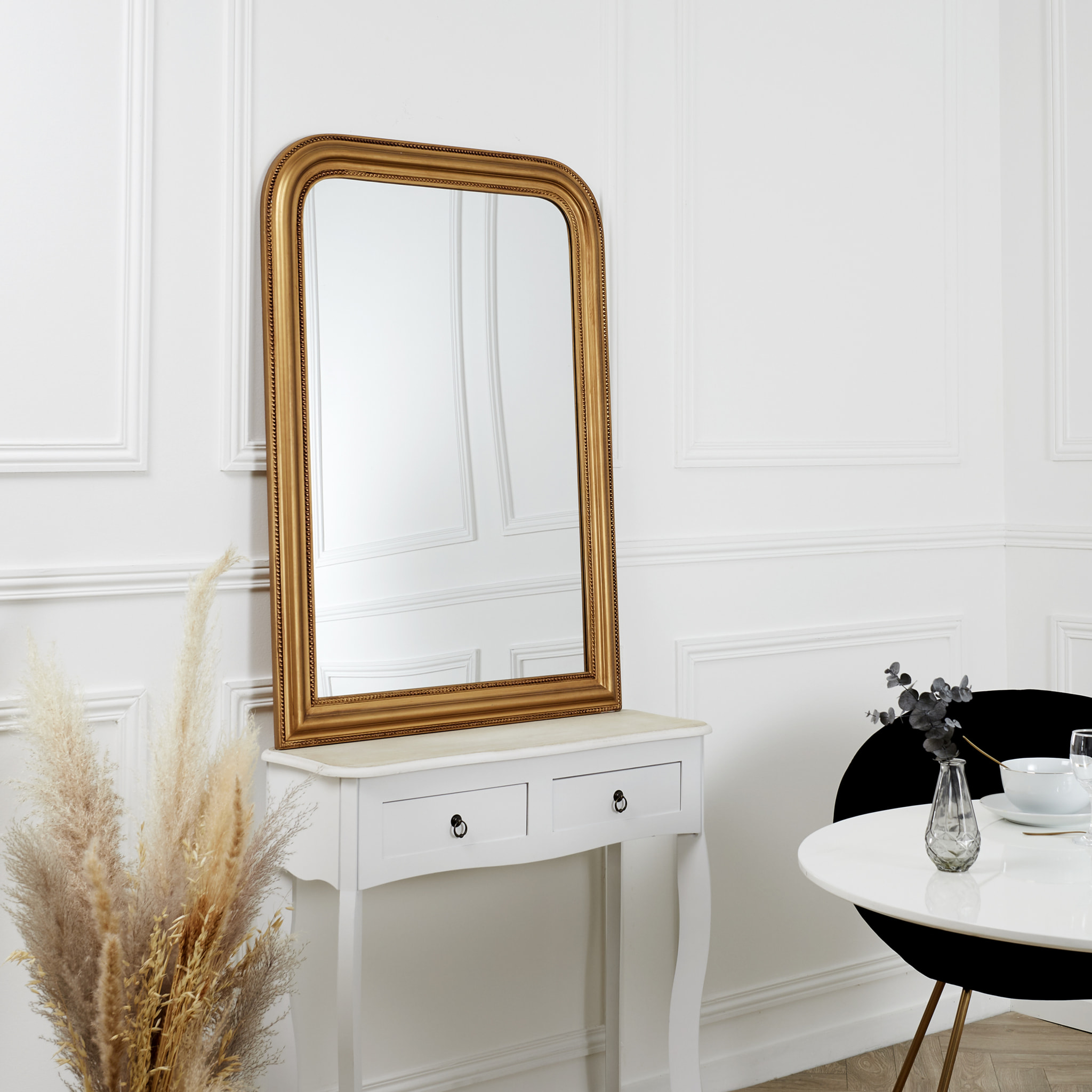 Miroir Deco Moulure Doree