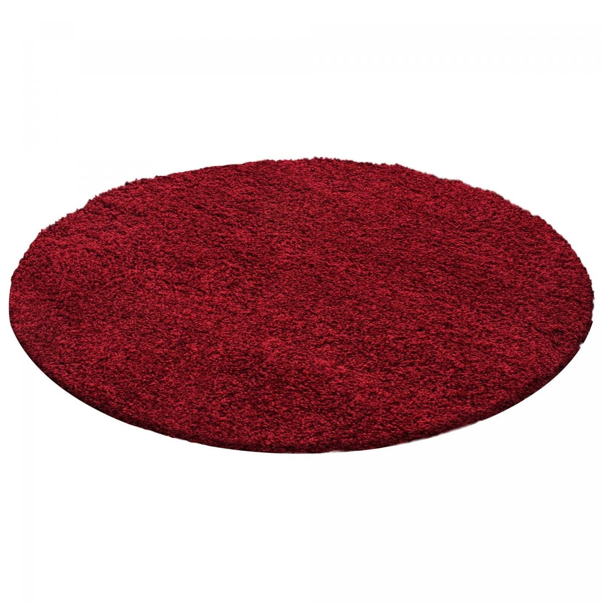 Tapis poils longs shaggy tissé motif uni ROCA