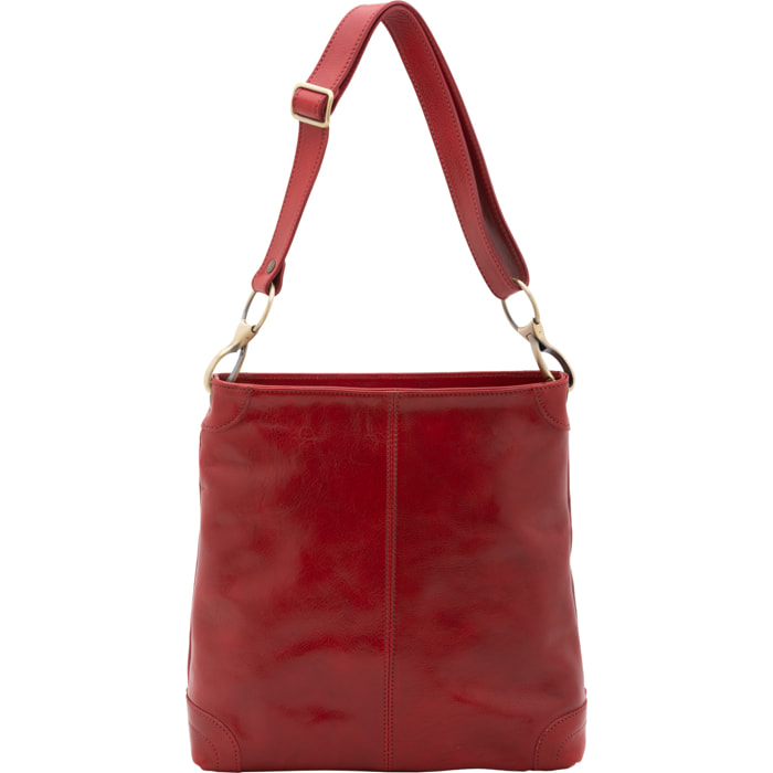 Borsa a spalla  da donna In Vera pelle Made in Italy 32x32x11 cm