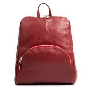 FIRENZE ARTEGIANI Borsa zaino da donna Monastier Vera pelle Dollaro Made in Italy 31x10x31 Cm. Colore: marrone