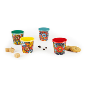 Set 4 Bicchierini Caffè Excelsa – Acapulco, New Bone China Multicolore