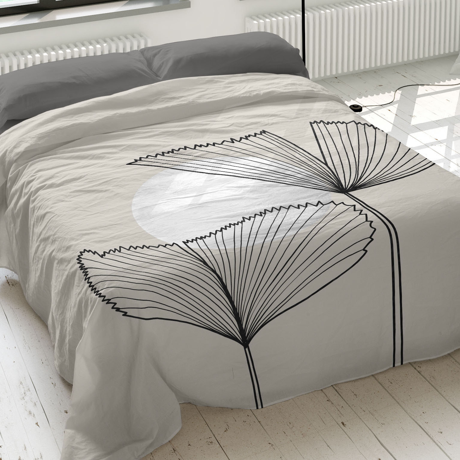 Naturals - Juego de Sábanas Estampadas - Incluye 1 o 2 Fundas de Almohada + 1 Sábana Bajera - 100% Algodón - Eli Beige Naturals cama 135