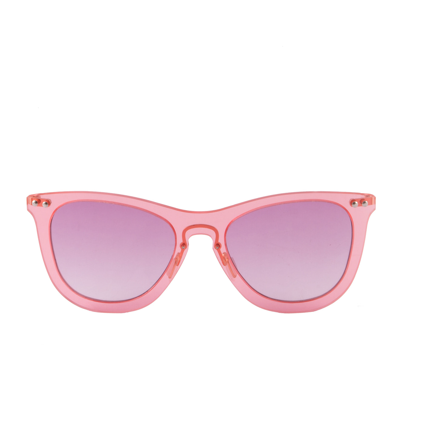 Gafas de sol OCEAN FLORENCIA - Trans / Violeta degradada con montura rosa transparente y patillas doradas