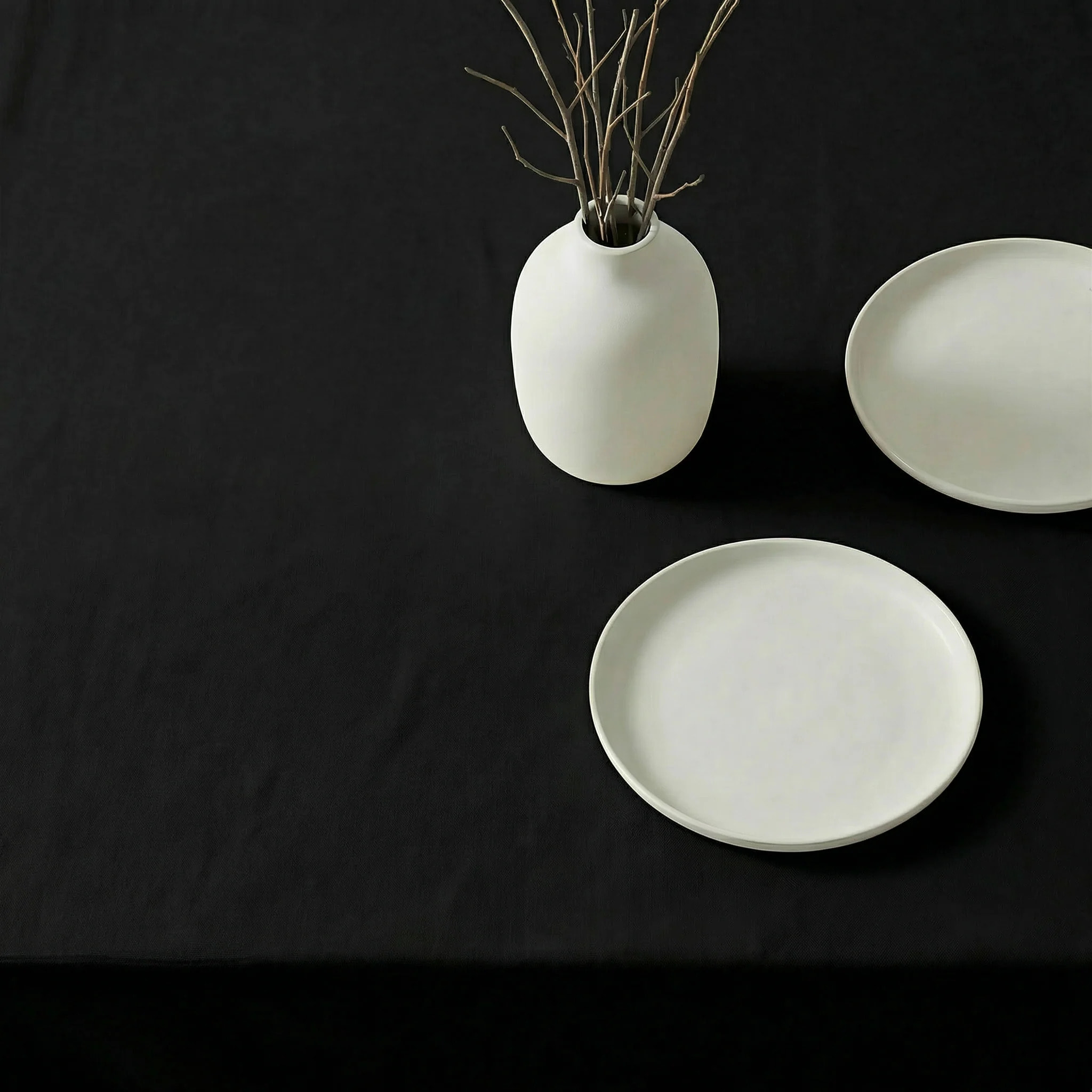 Nappe antitache au toucher tissu imperméable Noir