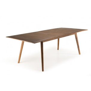 VICTOIRE - Table de jardin 8/10 personnes - extensible 180/240x100x75 cm en bois Acacia