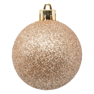 Boule de Noël plastique 70mm x8 nude