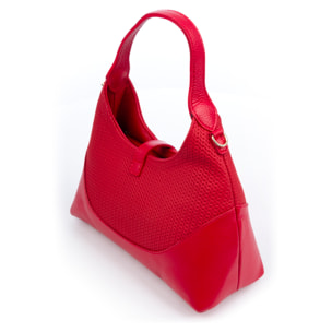 Belgioso Borsa a spalla Donna. Pelle autentica finitura Dollaro stampata