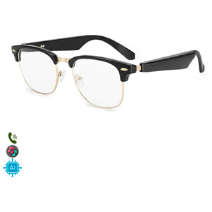 Occhiali intelligenti A03-316C2, lenti fotocromatiche, controllo chiamata bluetooth, assistente vocale, traduzione AI.