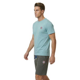 Camiseta de manga corta para hombre con lavado pastel